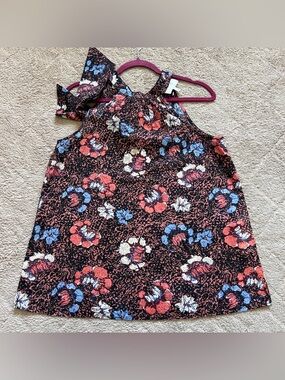 Cleobella Ryla Top Floral Halter Tie Back Organic Cotton Preppy Women's Size XS